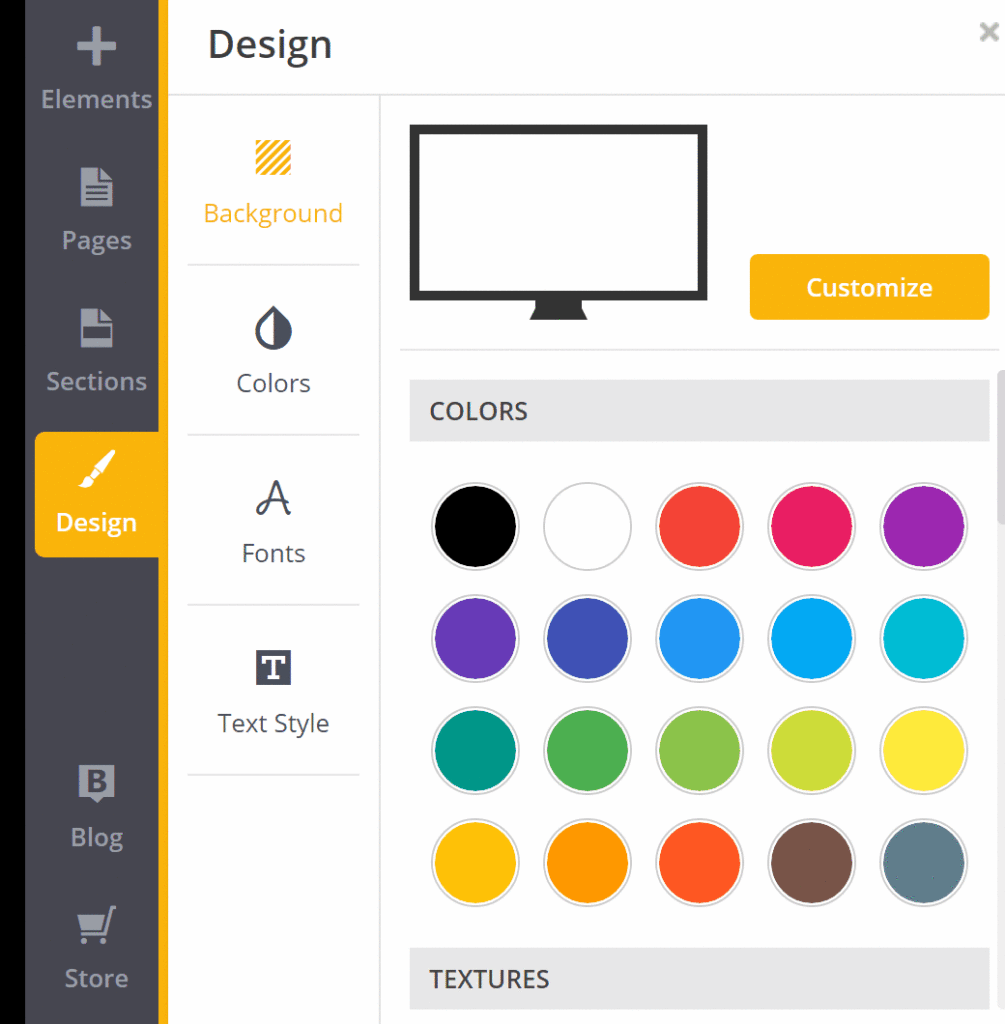 SiteBuilder drag and drop builder