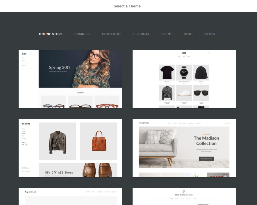 Weebly Minimal Designs